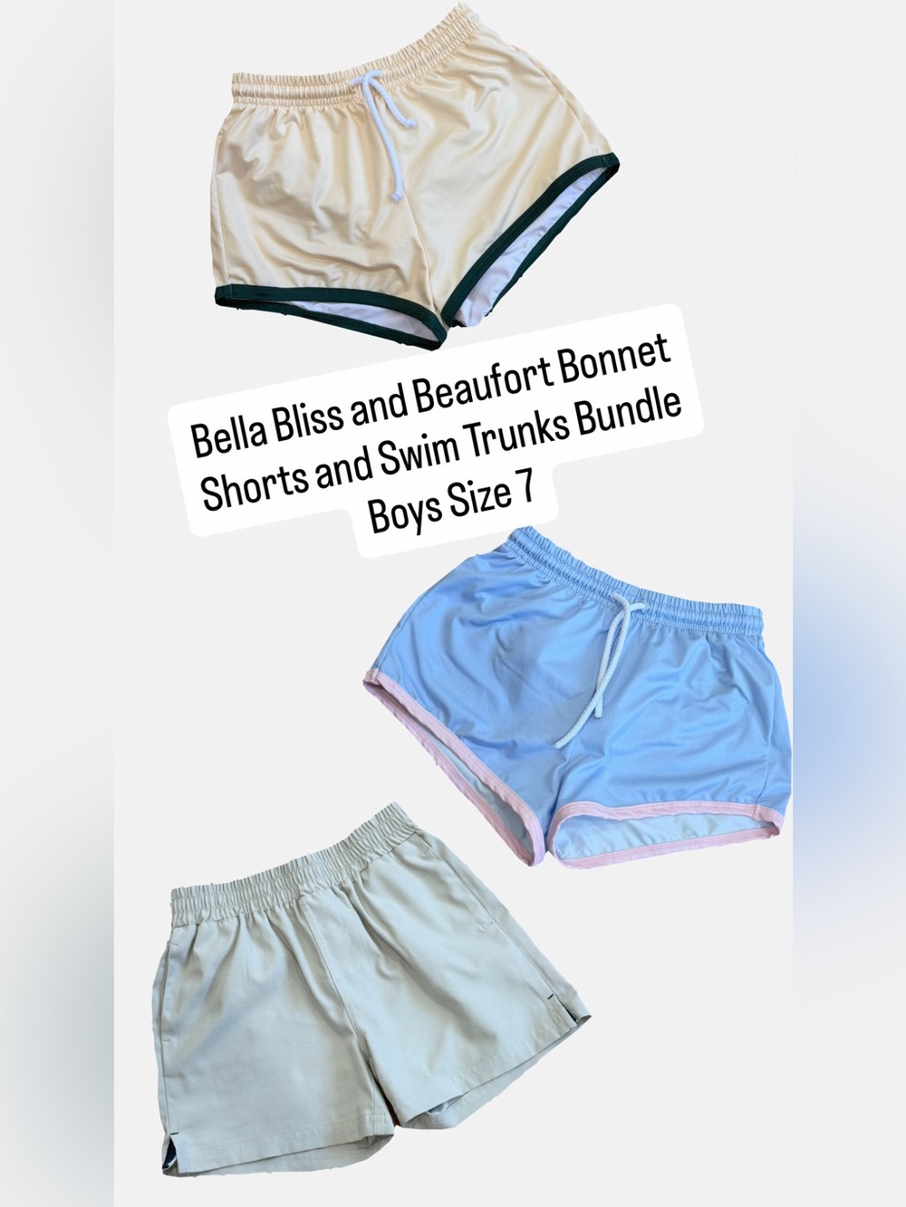 Bella Bliss + Beaufort Bonnet Boys Shorts & Swim Trunks Bundle Size 7